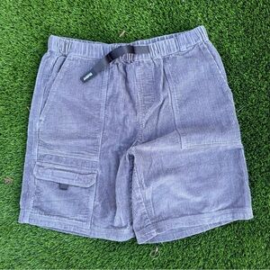 Butter Goods Men's Gray Corduroy Cargo Shorts